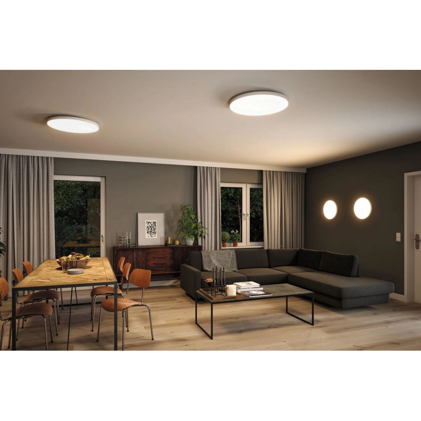 Paulmann 79929 - LED/22W RGBW prigušiva stropna svjetiljka LORIA 230V Ø 40 cm bijela
