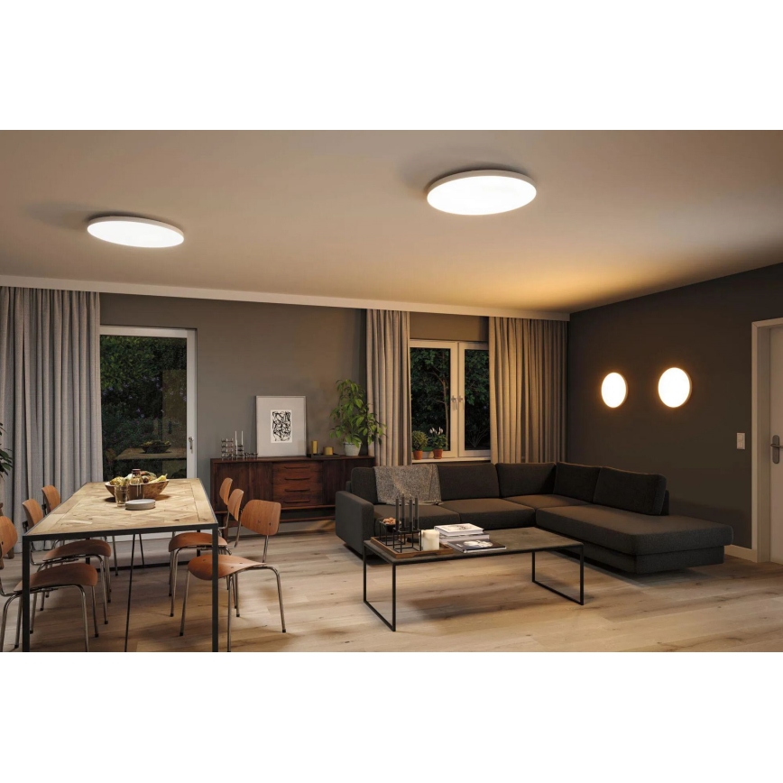 Paulmann 79929 - LED/22W RGBW prigušiva stropna svjetiljka LORIA 230V Ø 40 cm bijela