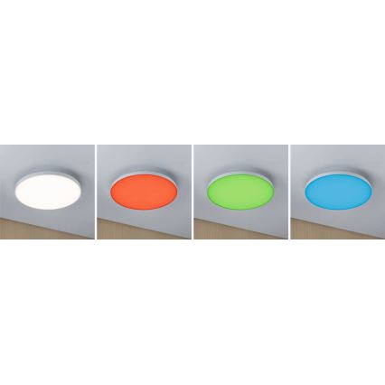 Paulmann 79929 - LED/22W RGBW prigušiva stropna svjetiljka LORIA 230V Ø 40 cm bijela