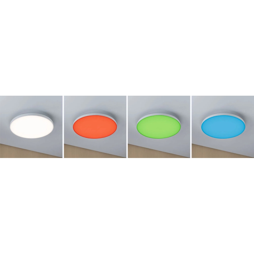 Paulmann 79929 - LED/22W RGBW prigušiva stropna svjetiljka LORIA 230V Ø 40 cm bijela
