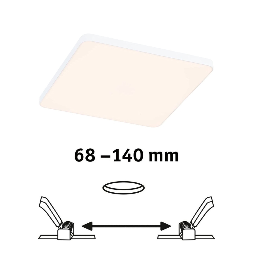 Paulmann 79948 - LED/12W IP44 Prigušivo kupaonsko ugradno stropno svjetlo VARIFIT 230V