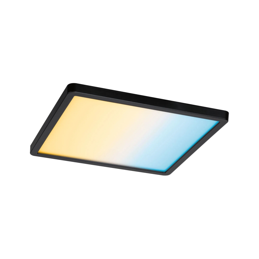 Paulmann 79967 - LED/16W IP44 prigušivo kupaonsko ugradno stropno svjetlo AREO 230V 23x23 cm crno