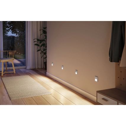 Paulmann 80000 - LED/1W Stubišna svjetiljka TSARO 230V Follow/mat krom