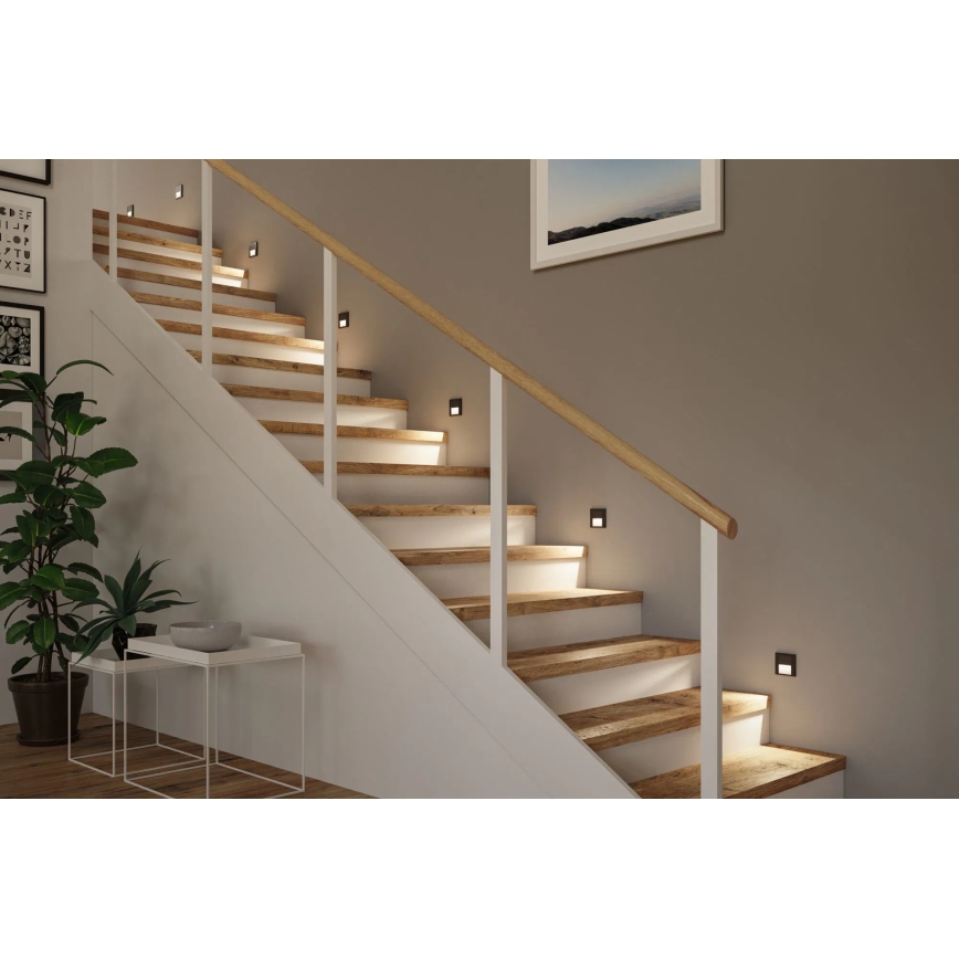Paulmann 80001 - LED/1W Stubišna svjetiljka TSARO 230V Follow/crna