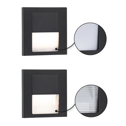Paulmann 80001 - LED/1W Stubišna svjetiljka TSARO 230V Follow/crna