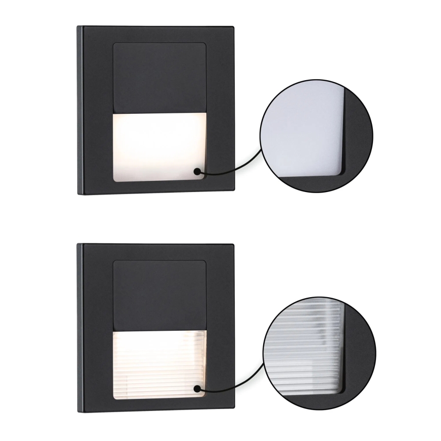 Paulmann 80001 - LED/1W Stubišna svjetiljka TSARO 230V Follow/crna