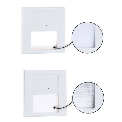 Paulmann 80002 - LED/1W Stubišna svjetiljka sa senzorom TSARO 230V Lead/bijela