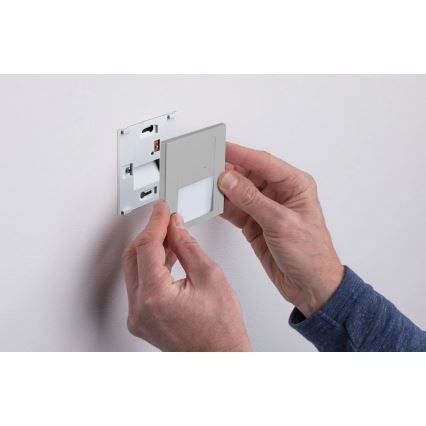 Paulmann 80003 - LED/1W Stubišna svjetiljka sa senzorom TSARO 230V Lead/mat krom