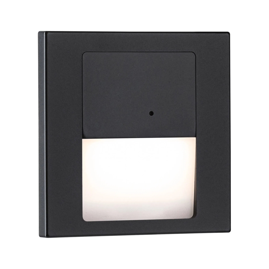 Paulmann 80004 - LED/1W Stubišna svjetiljka sa senzorom TSARO 230V Lead/crna