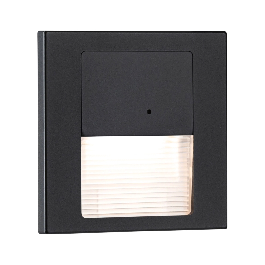Paulmann 80004 - LED/1W Stubišna svjetiljka sa senzorom TSARO 230V Lead/crna