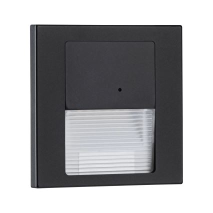 Paulmann 80004 - LED/1W Stubišna svjetiljka sa senzorom TSARO 230V Lead/crna