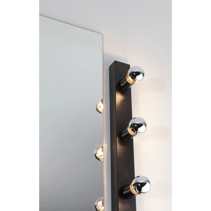 Paulmann 80097 - 3xE14/40W IP44 Rasvjeta za ogledalo u kupaonici REGULA 230V crna