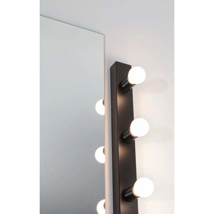 Paulmann 80097 - 3xE14/40W IP44 Rasvjeta za ogledalo u kupaonici REGULA 230V crna