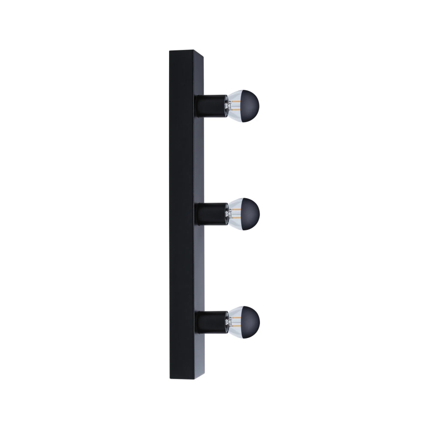 Paulmann 80097 - 3xE14/40W IP44 Rasvjeta za ogledalo u kupaonici REGULA 230V crna
