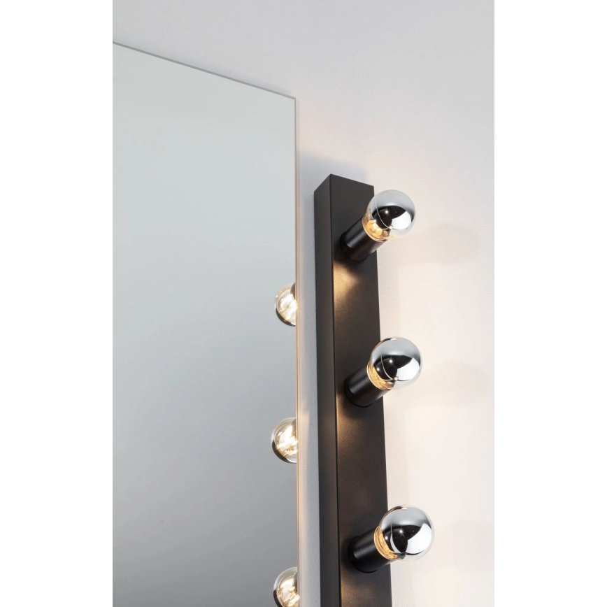 Paulmann 80099 - 4xE14/40W IP44 Rasvjeta za ogledalo u kupaonici REGULA 230V crna
