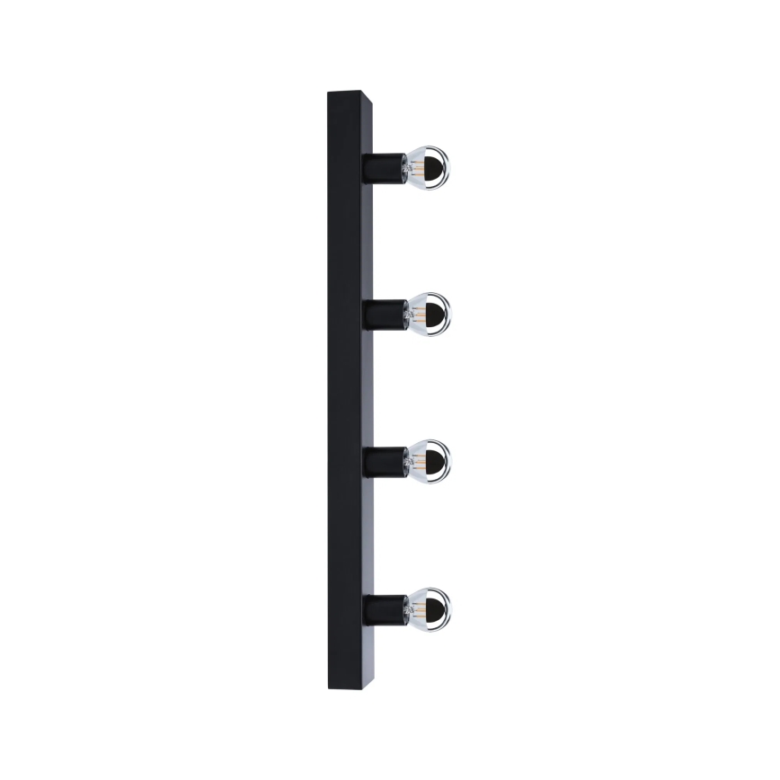 Paulmann 80099 - 4xE14/40W IP44 Rasvjeta za ogledalo u kupaonici REGULA 230V crna
