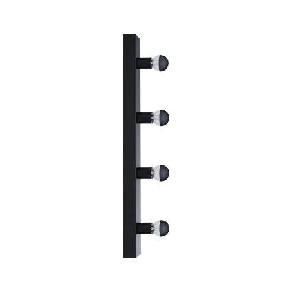 Paulmann 80099 - 4xE14/40W IP44 Rasvjeta za ogledalo u kupaonici REGULA 230V crna