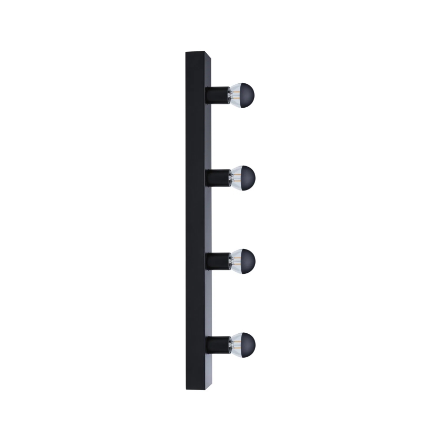 Paulmann 80099 - 4xE14/40W IP44 Rasvjeta za ogledalo u kupaonici REGULA 230V crna