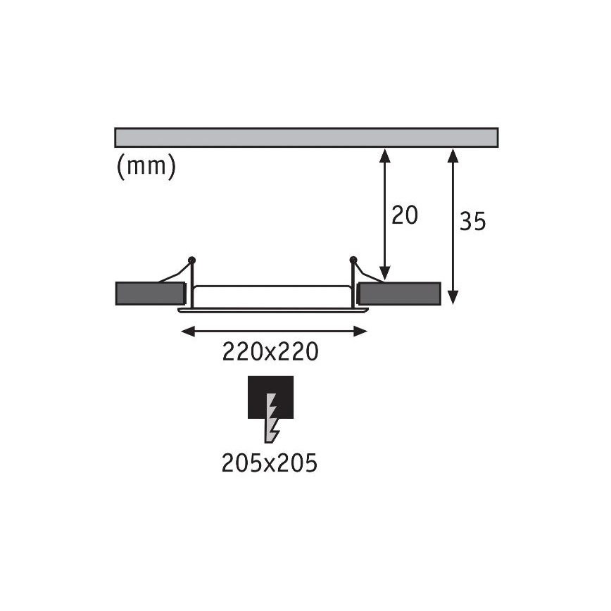 Paulmann 92066 - LED/18W IP44 Ugradbena svjetiljka za kupaonicu 230V