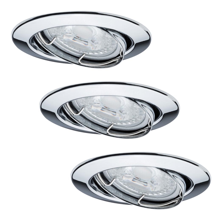 Paulmann 92101 - SET 3x LED Ugradbena svjetiljka 3xGU10/6,5W/230V