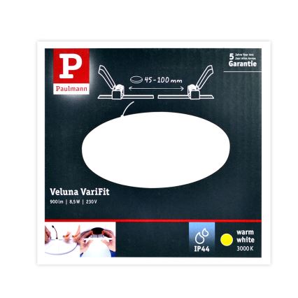 Paulmann 92388 - LED/8,5W IP44 Ugradbena svjetiljka za kupaonicu VARIFIT 230V