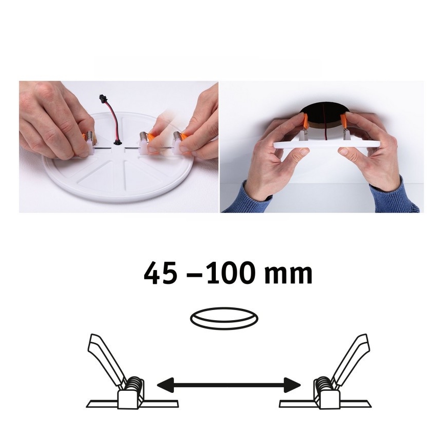 Paulmann 92391 - LED/8,5W IP44 Ugradbena svjetiljka za kupaonicu VARIFIT 230V