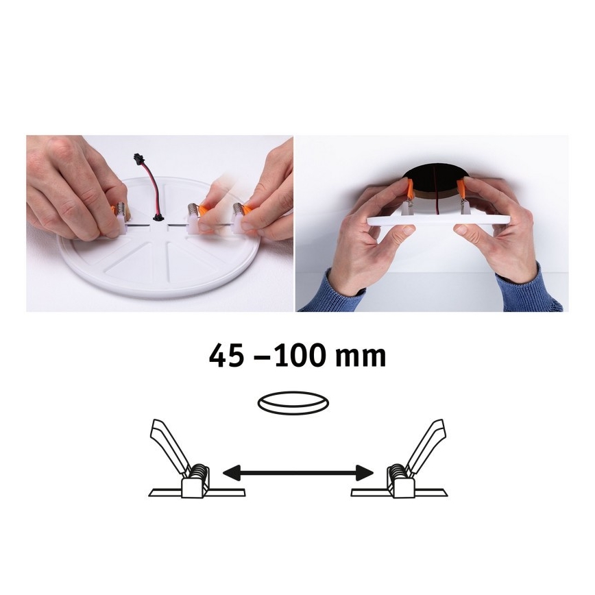 Paulmann 92397 - LED/8,5W IP44 Ugradbena svjetiljka za kupaonicu VARIFIT 230V
