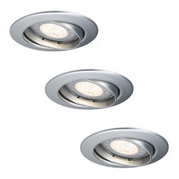 Paulmann 92516 - SET 3xLED-GU10/3,5W Ugradbene svjetiljka za kupaonicu 230V