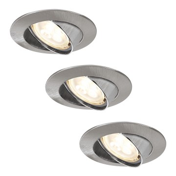 Paulmann 92533 - SET 3xLED-GU10/4W Dimmabilna ugradbena kupaonska svjetiljka PREMIUM 230V