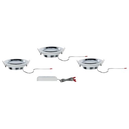 Paulmann 92693 - SET 3xLED/8W Prigušiva ugradbena svjetiljka PREMIUM LINE 230/