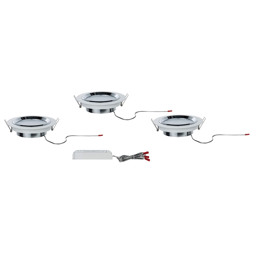 Paulmann 92693 - SET 3xLED/8W Prigušiva ugradbena svjetiljka PREMIUM LINE 230/