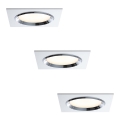 Paulmann 92695 - SET 3x LED Ugradbena svjetiljka za prigušivanje DICE 3xLED/8W/230V