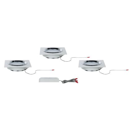 Paulmann 92695 - SET 3x LED Ugradbena svjetiljka za prigušivanje DICE 3xLED/8W/230V