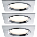 Paulmann 92696 - SET 3xLED/8W Dimmabilno ugradbeno svjetlo DICE 230V