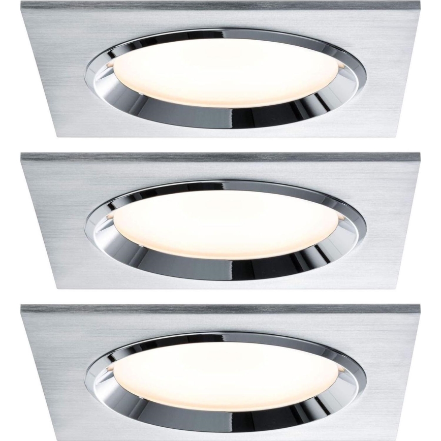 Paulmann 92696 - SET 3xLED/8W Prigušiva ugradbena svjetiljka DICE 230V