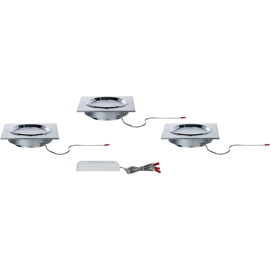 Paulmann 92696 - SET 3xLED/8W Prigušiva ugradbena svjetiljka DICE 230V