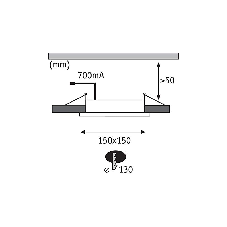 Paulmann 92696 - SET 3xLED/8W Dimmabilno ugradbeno svjetlo DICE 230V