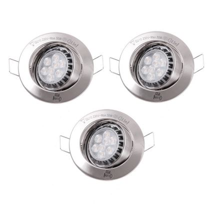 Paulmann 92709 - SET 3xLED-GU10/8W Ugradbena svjetiljka 230V