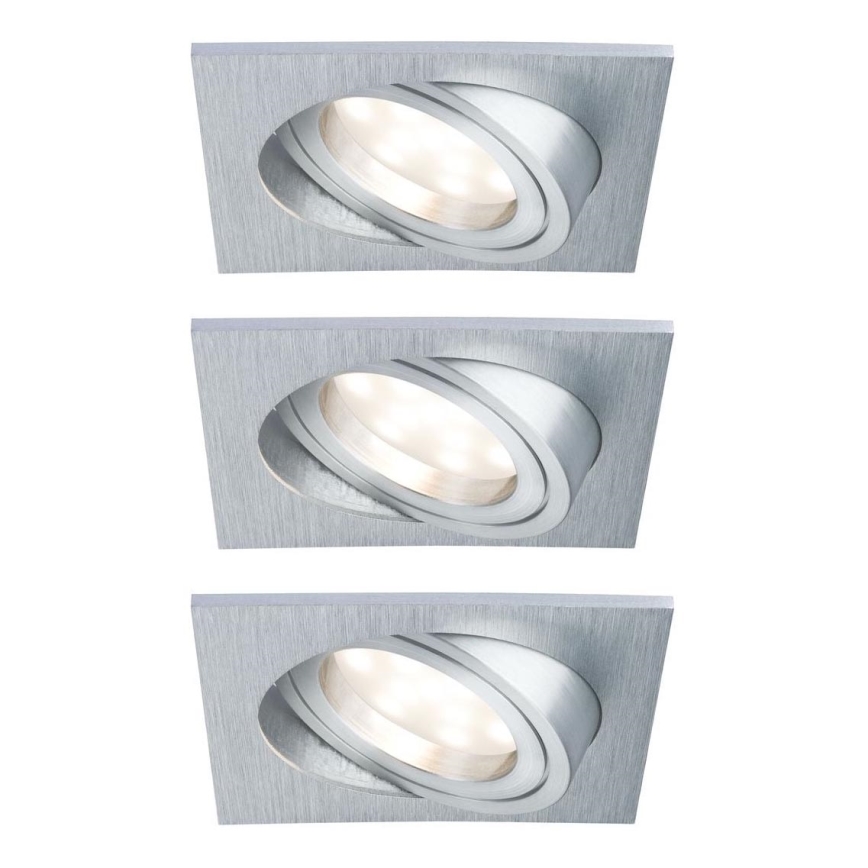 Paulmann 92799 - SET 3x LED/6,8W IP23 Ugradbena svjetiljka za kupaonicu COIN 230V