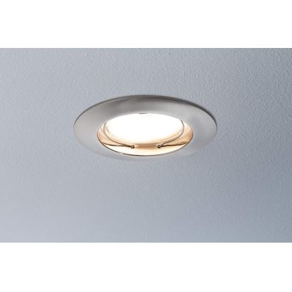 Paulmann 92827 - SET 3xLED/7W IP44 Prigušiva ugradbena svjetiljka za kupaonicu COIN 230V