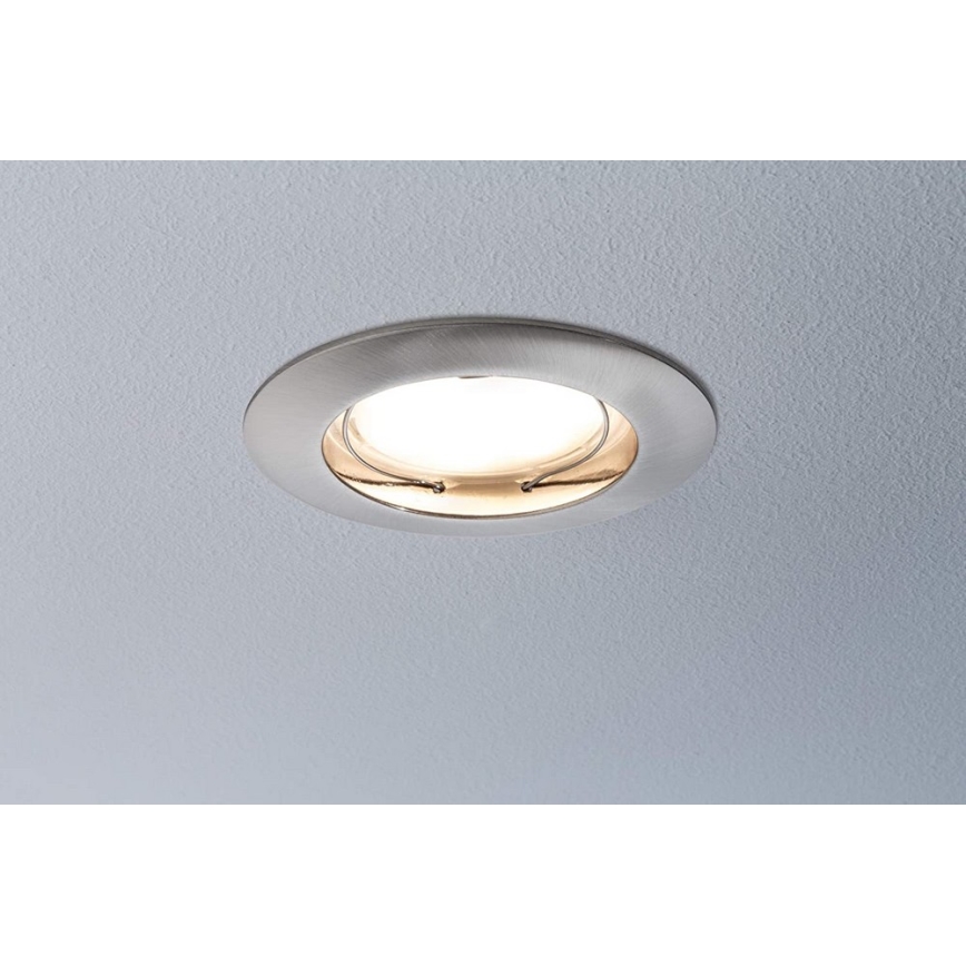 Paulmann 92827 - SET 3xLED/7W IP44 Prigušiva ugradbena svjetiljka za kupaonicu COIN 230V