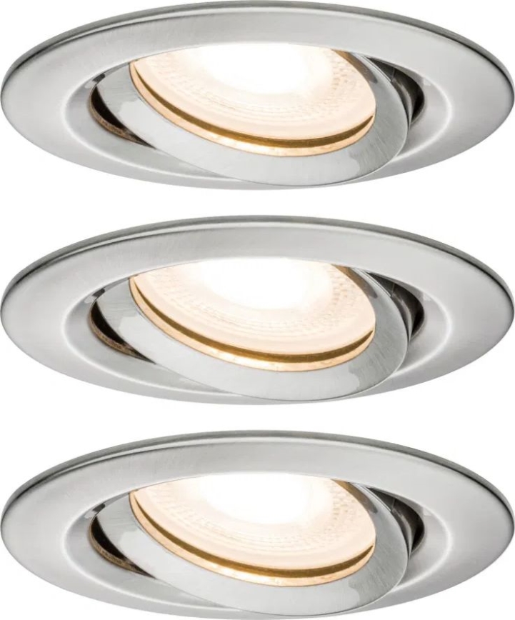 Paulmann 92900 - SET 3xGU10/7W IP65 Prigušiva ugradbena svjetiljka za kupaonicu NOVA 230V
