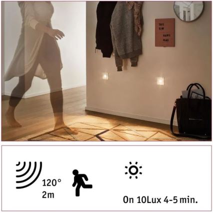 Paulmann 92923 - LED/1,1W Stubišna svjetiljka sa senzorom WAND 230V 2700K