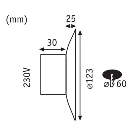 Paulmann 92926 - LED/2W Stubišna svjetiljka DEKORATIV 230V