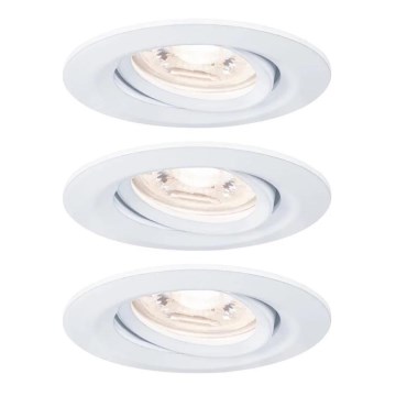 Paulmann 92971 - SET 3x LED/4,2W IP23 Prigušiva ugradbena svjetiljka za kupaonicu NOVA 230V