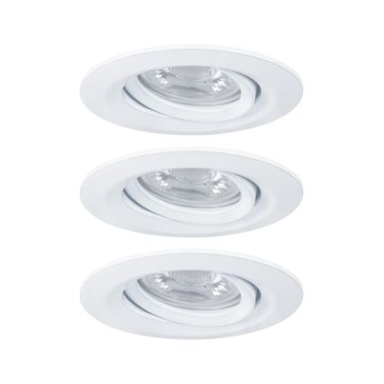Paulmann 92971 - SET 3x LED/4,2W IP23 Prigušiva ugradbena svjetiljka za kupaonicu NOVA 230V