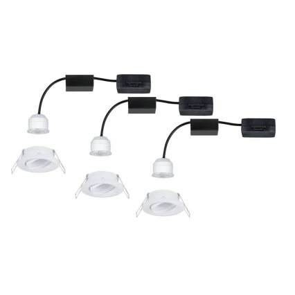 Paulmann 92971 - SET 3x LED/4,2W IP23 Prigušiva ugradbena svjetiljka za kupaonicu NOVA 230V