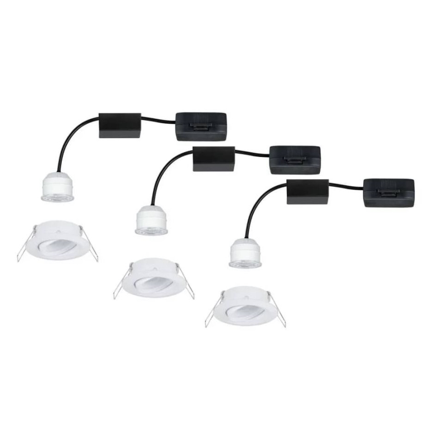 Paulmann 92971 - SET 3x LED/4,2W IP23 Prigušiva ugradbena svjetiljka za kupaonicu NOVA 230V