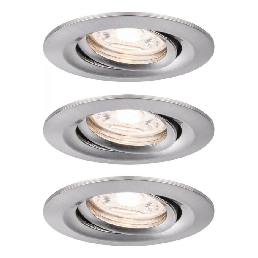 Paulmann 92973 - SET 3xLED/4,2W IP23 Prigušiva svjetiljka za kupaonicu COIN 230V