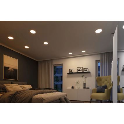 Paulmann 92992 - LED/16W IP44 Kupaonska ugradna svjetiljka AREO 230V 2000/3000/4000K Ø 23 cm matni krom